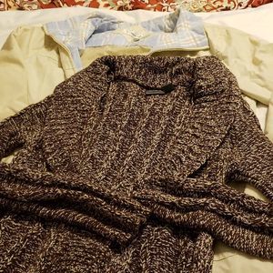 Lg jacket and pull over sweater